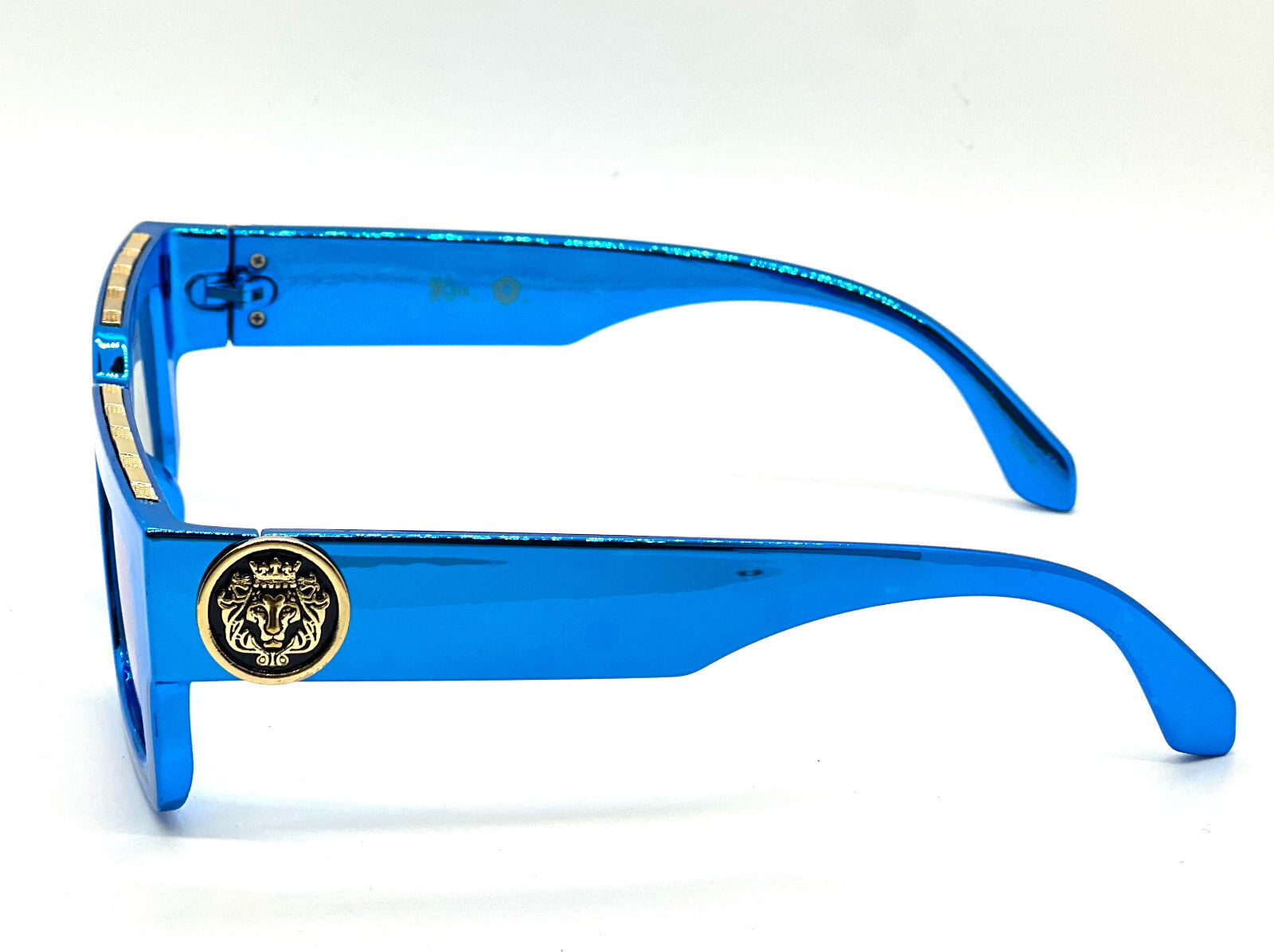 MEN SUNGLASSES HIP HOP SQUARE DESIGNER SHADES RETRO GOLD FRAME RAPPER FASHION