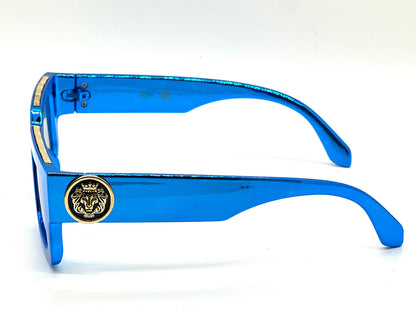 MEN SUNGLASSES HIP HOP SQUARE DESIGNER SHADES RETRO GOLD FRAME RAPPER FASHION