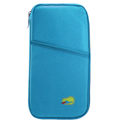 1Pc Travel Passport Wallet 12Cells Ticket ID Credit Card Holder Water Repellent Documents Phone Organizer Zipper Case Business Trip Daily Use