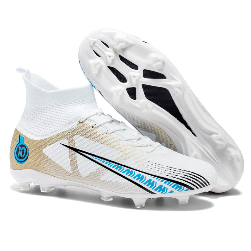 Soccer Shoes Men's High-top AG Spike Lawn