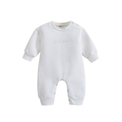 Korean Style Baby Solid Color Simple Jumpsuit