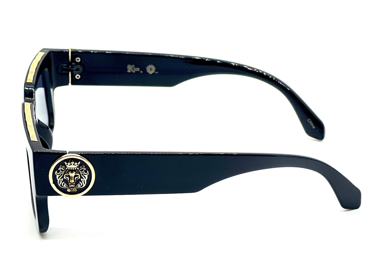 MEN SUNGLASSES HIP HOP SQUARE DESIGNER SHADES RETRO GOLD FRAME RAPPER FASHION