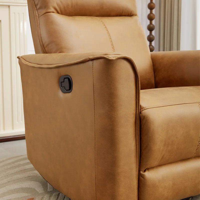 Tayani 31.5" Wide Modern Comfortable Upholstered Swivel and Rocker Manual Recliner