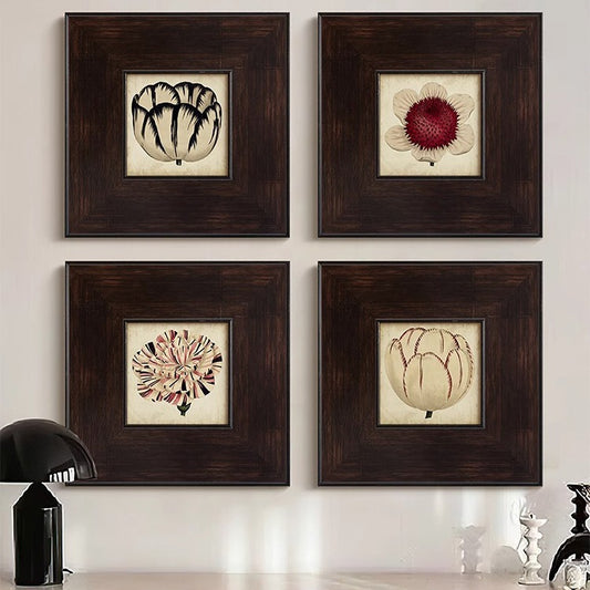 Silent Style Middle-ancient Art Decorative Painting Living Room Wall Painting Restaurant Wallpaper Bedroom Bedside Painting