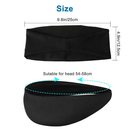 3x Mens Women Sweat Sweatband Headband Stretch Sports Head Band Yoga Gym Running