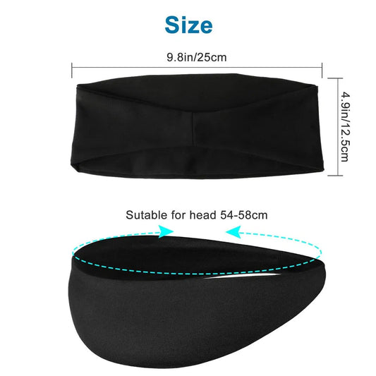 3x Mens Women Sweat Sweatband Headband Stretch Sports Head Band Yoga Gym Running