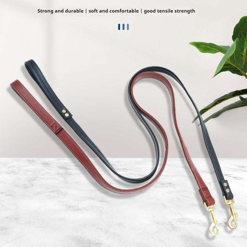Roran High-grade PU Leather Pet Traction Belt