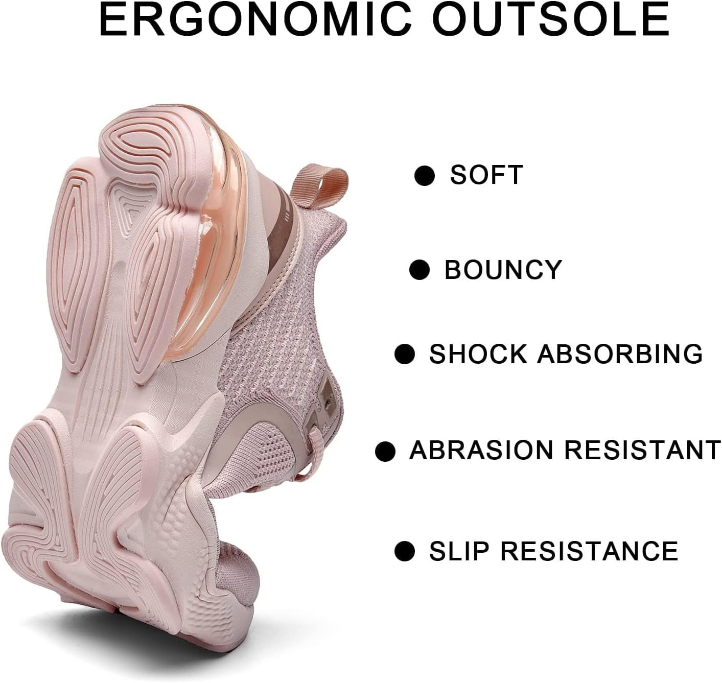 Running Shoes for Women Tennis Athletic Breathable Arch Support Workout Sport Gym Walking Fashion Sneakers Lightorange 9