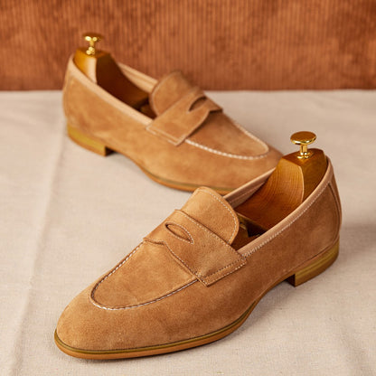 Slip-on Brown Suede Leather Shoes