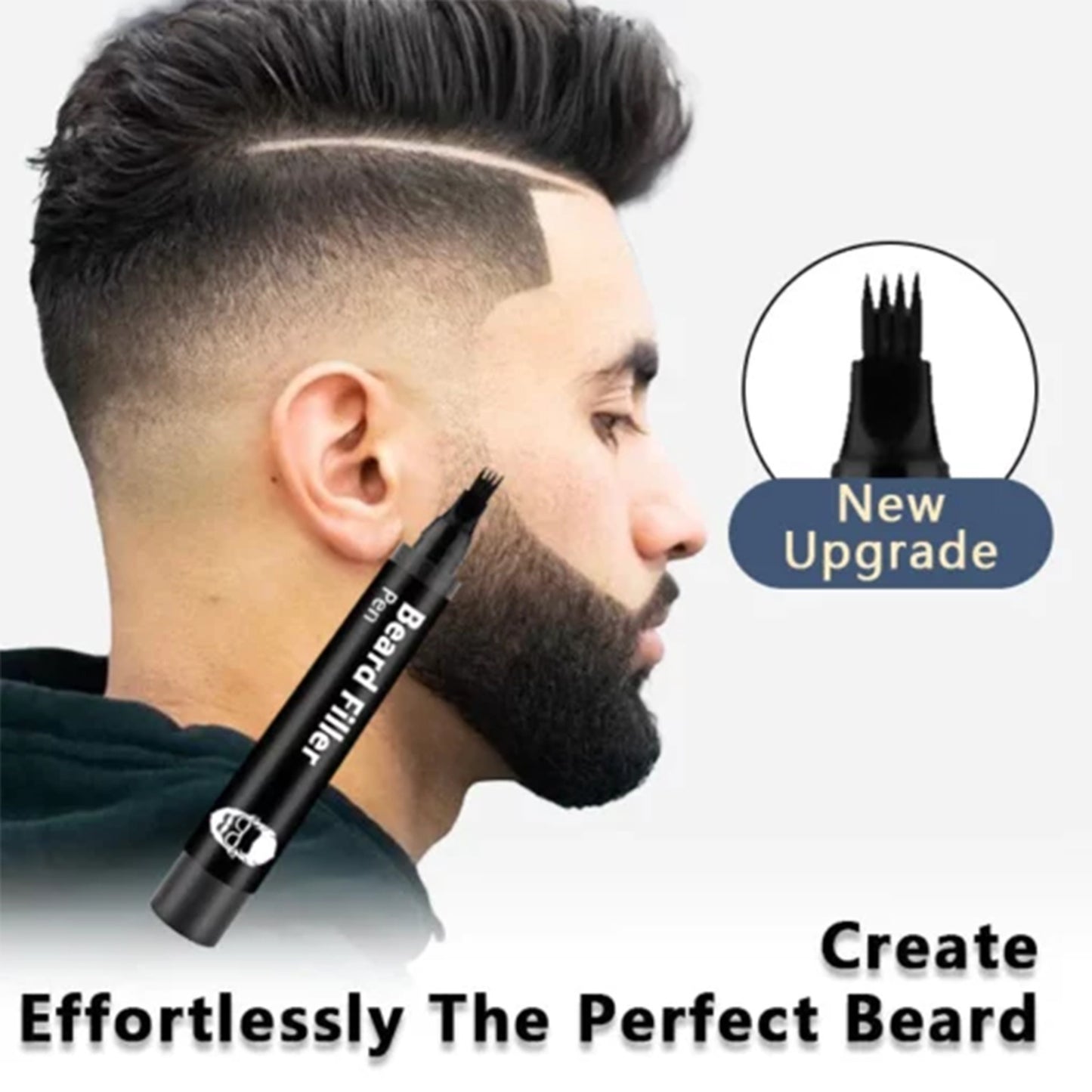 Beard Headline Filler Removable Easy To Use Thick Beard
