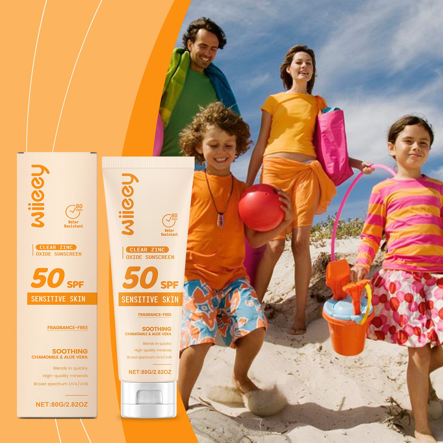 Wiieey Children's Protective Cream, Outdoor Activity Daily Protection Light Moisturizing Hydrating Skin Care Cream