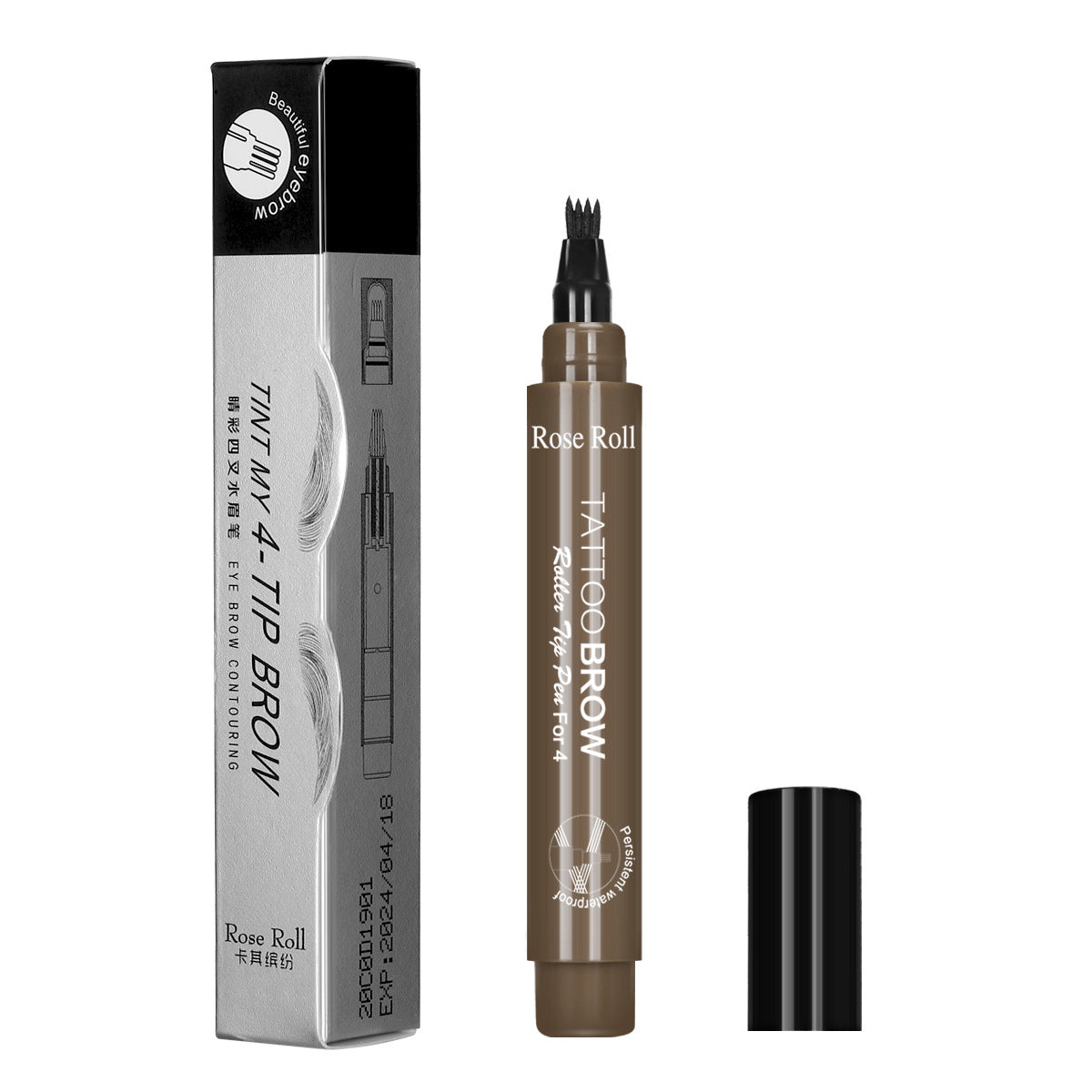 MOQ500Four Fork Head Beard Pen Beard Drawing Pen