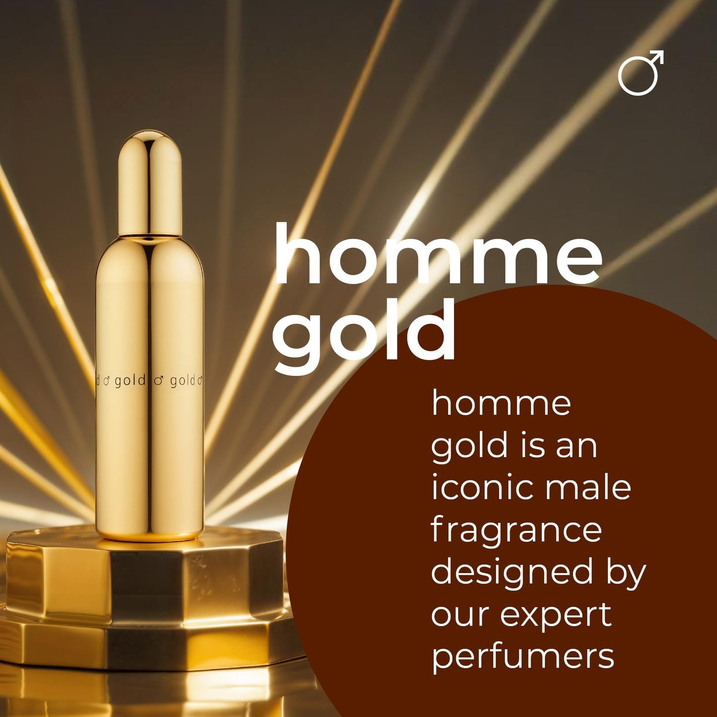 Colour Me | Gold Homme | Eau De Toilette | Fragrance Spray for Men | Oriental