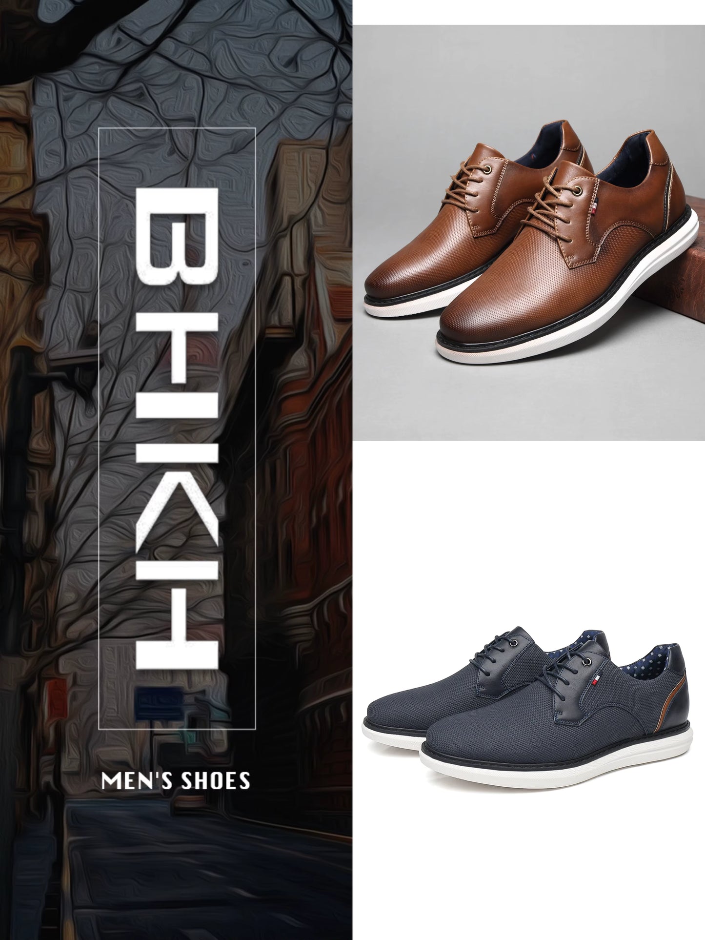 2025 Spring/Summer New Men Shoes Comfy Luxury Brand Men Casual Shoes Lace up Business Style Dress Shoes  Men Shoes