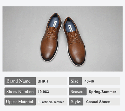 2025 Spring/Summer New Men Shoes Comfy Luxury Brand Men Casual Shoes Lace up Business Style Dress Shoes  Men Shoes