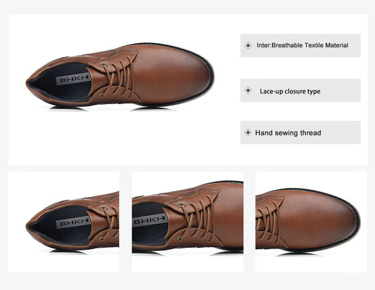 2025 Spring/Summer New Men Shoes Comfy Luxury Brand Men Casual Shoes Lace up Business Style Dress Shoes  Men Shoes