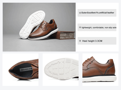 2025 Spring/Summer New Men Shoes Comfy Luxury Brand Men Casual Shoes Lace up Business Style Dress Shoes  Men Shoes